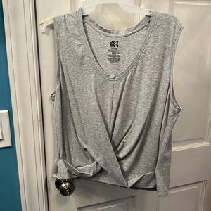 Joylab grey cropped workout top